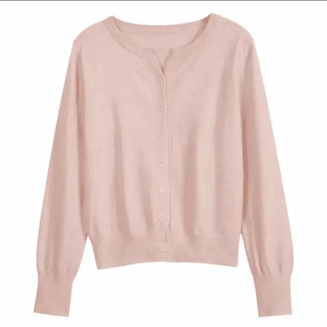 College Style Knitted Cardigan Thin Wool Sweater Pollen - Shop at LoveMi