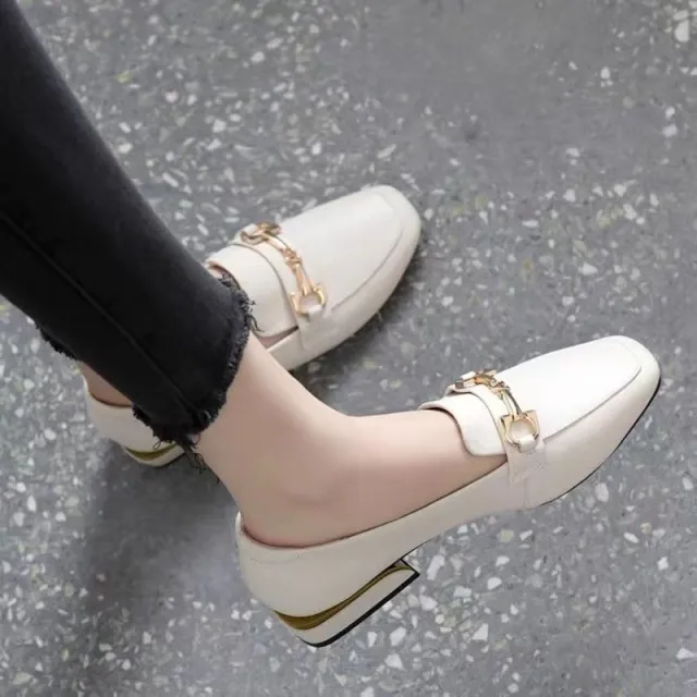 British Comfortable Loafers For Women Beige - Shop at LoveMi