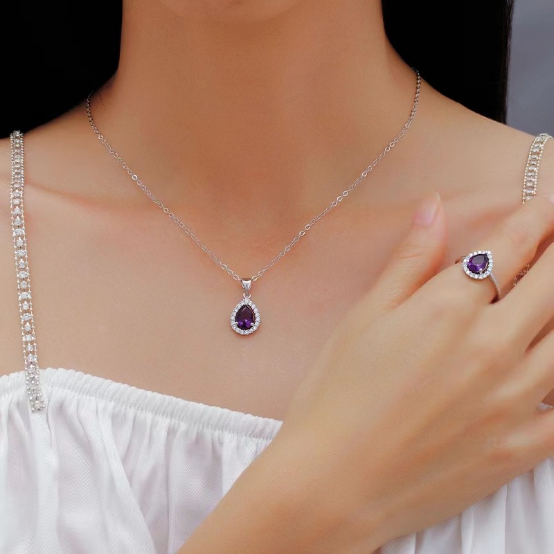 Simple Necklace Suit Japanese And Korean Fashion Elegant Zircon