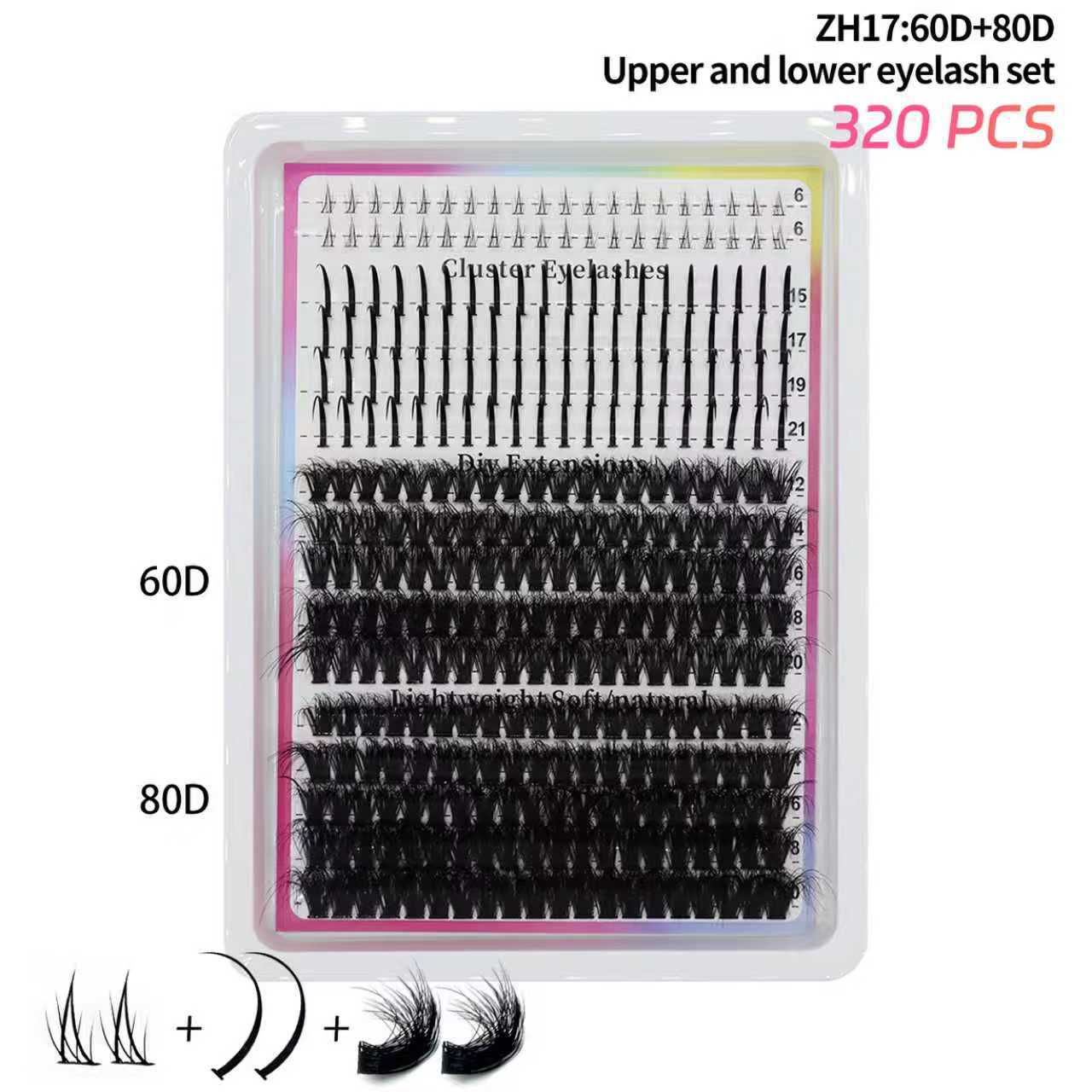 Fairy-style Segmented Fluffy And Densely Packed False Eyelashes