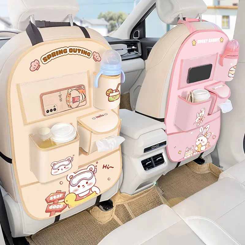 Car Seat Back Storage Bag Rear Anti-kick