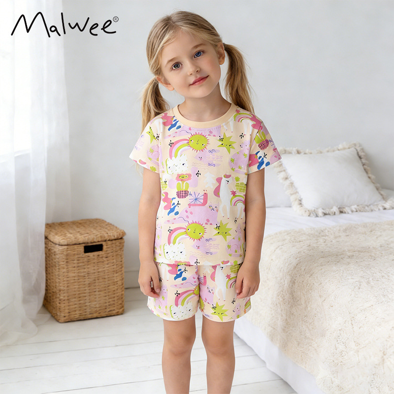 Girls' Two-Piece New Cute Pajama Set