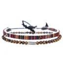 Tigereye Black And Red Woven