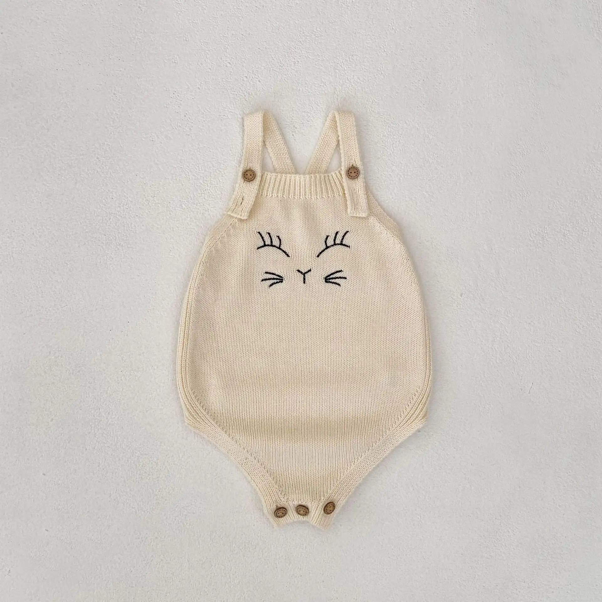 Baby Cat Embroidered Knitted Strap