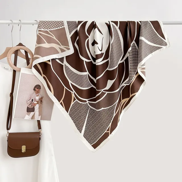 Retro Minority Elegant Graceful Outer Shawl 2025902 Dark Brown Rose - Shop at LoveMi