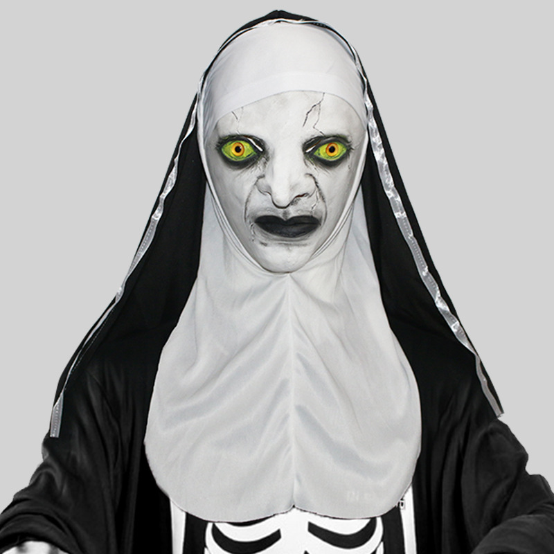 Green Eye Nun Mask Head Cover