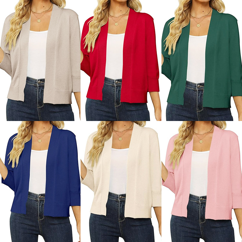European And American-style Knitted Cardigan