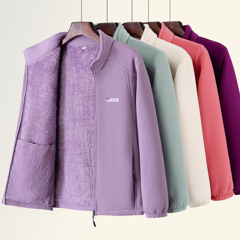 Women's Fleece-Lined Stand-Collar Jacket
