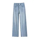 Light Blue Cropped Pants