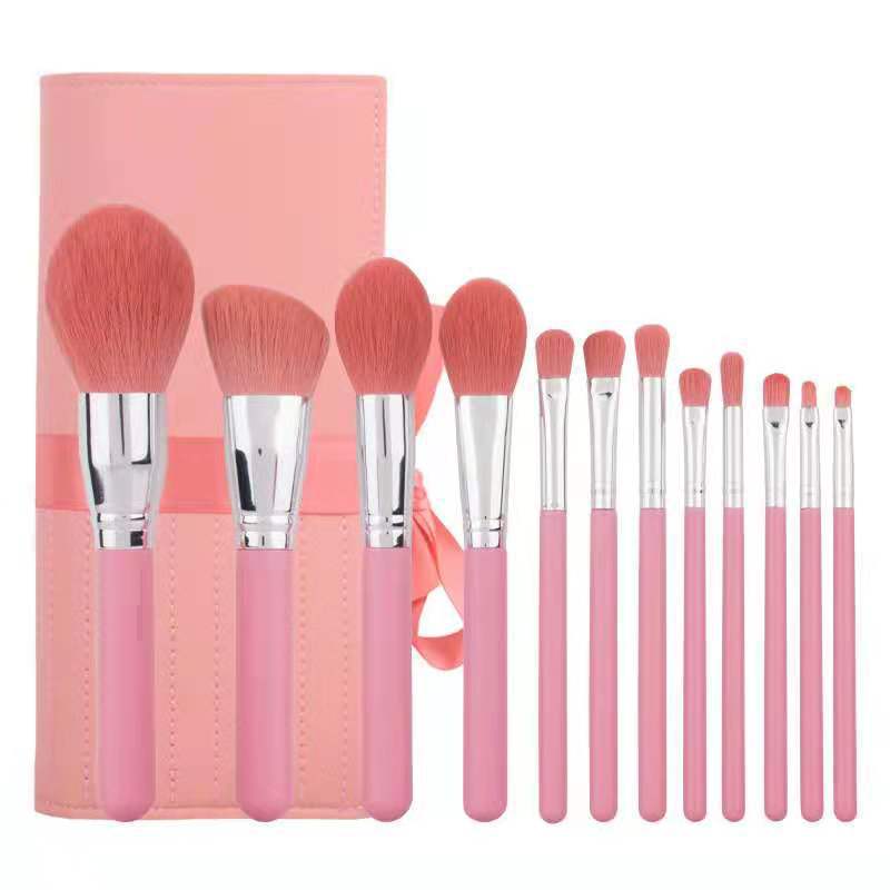 12 PCs Light Blue Foundation Eye Shadow Brush