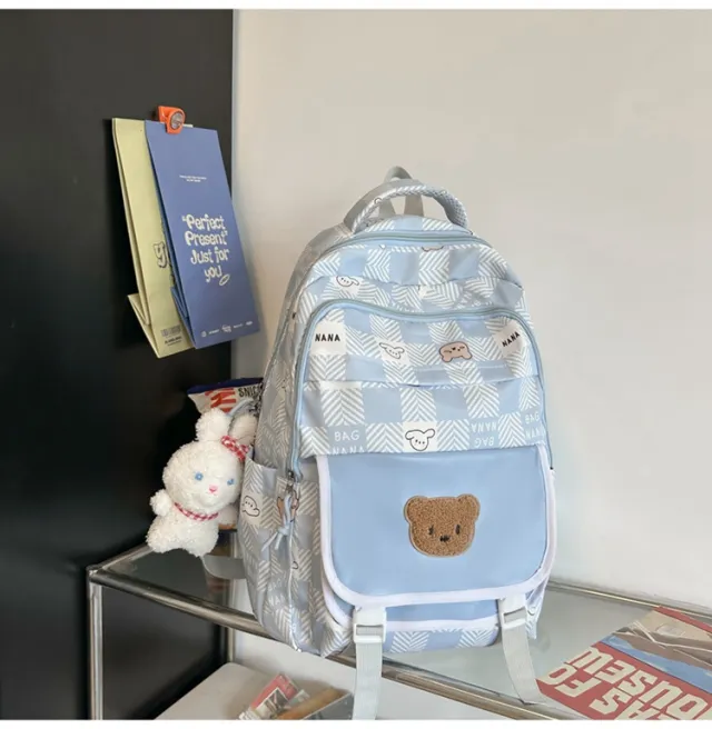 Casual All match And Cute Large Capacity Backpack Blue - Shop at LoveMi