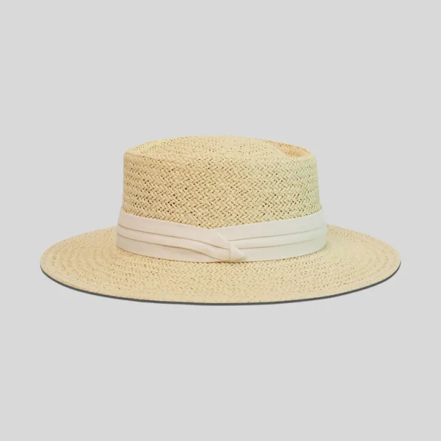 Fashion Sun Protection Hat Beach Weaving Sun Hat Beige Belt - Shop at LoveMi