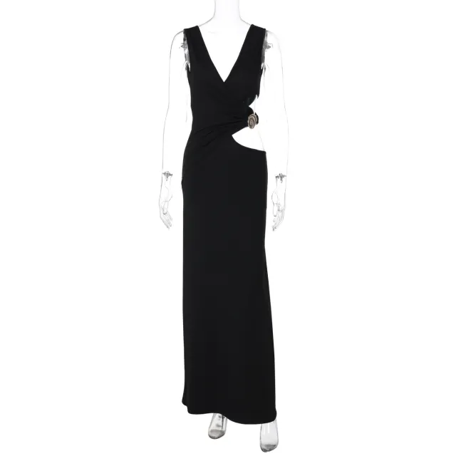 Fashion Sexy Cutout Sheath Women's Dress Black - Shop at LoveMi