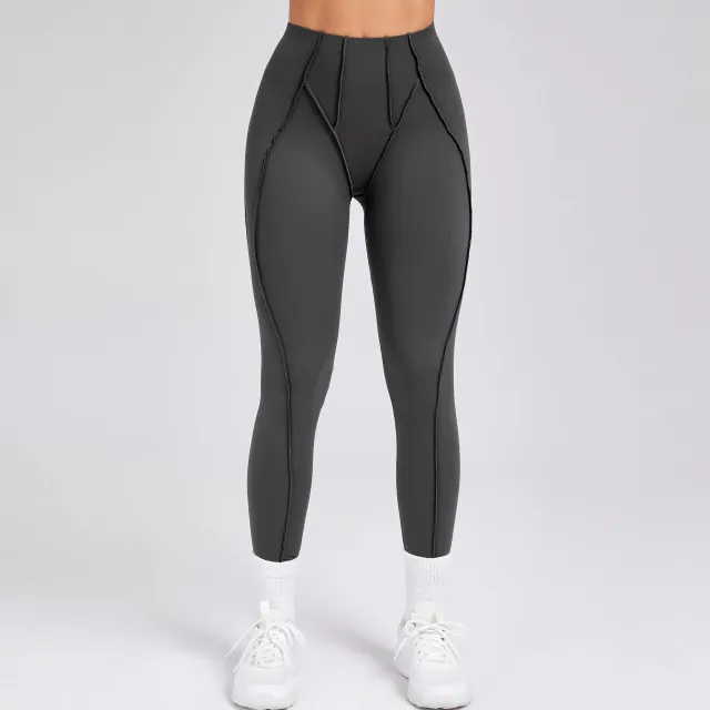 Women's Fashion Personalized Fitness Pants Tight Trousers Gray - Shop at LoveMi
