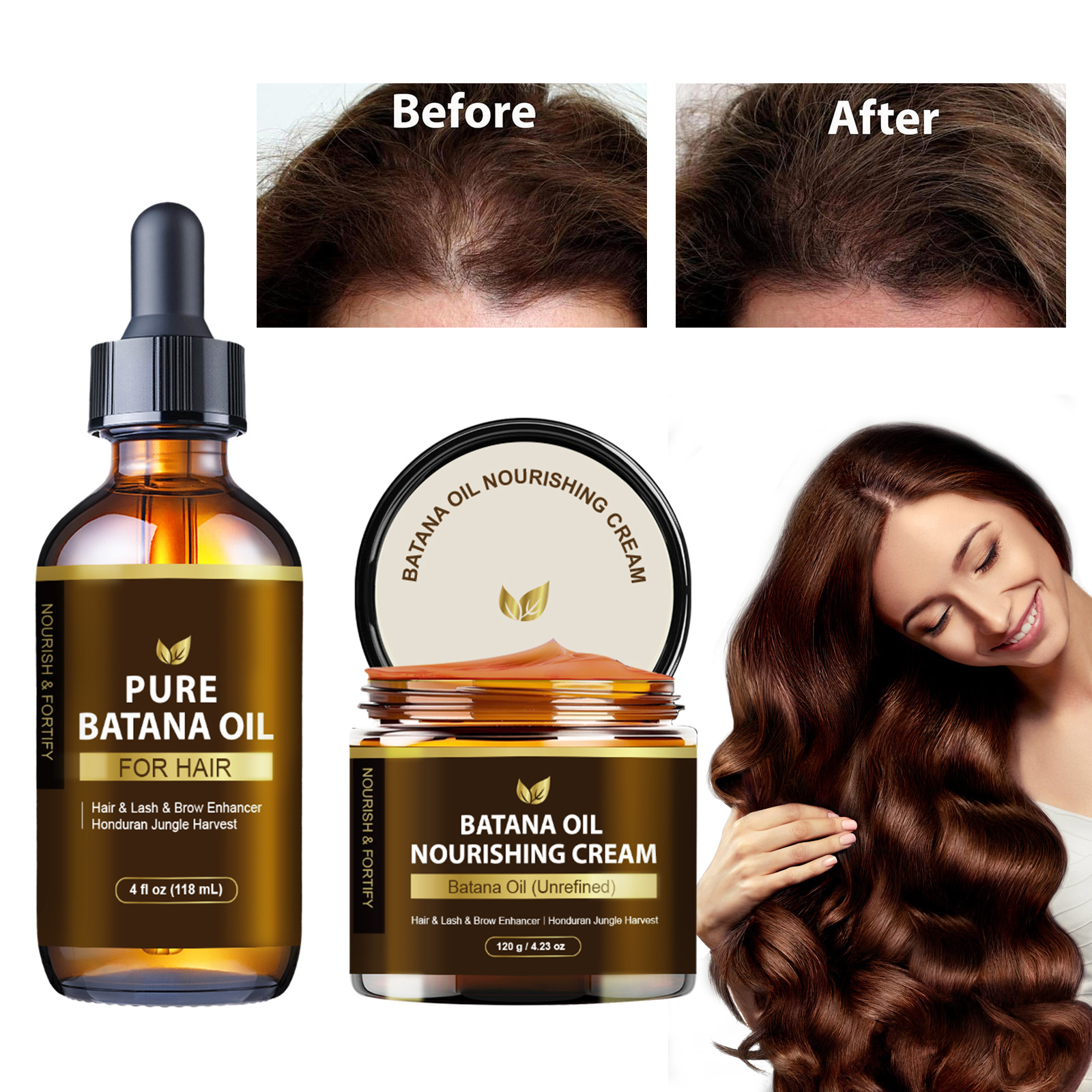 Hair Mask Hair Cream Batana Oil Set 5
