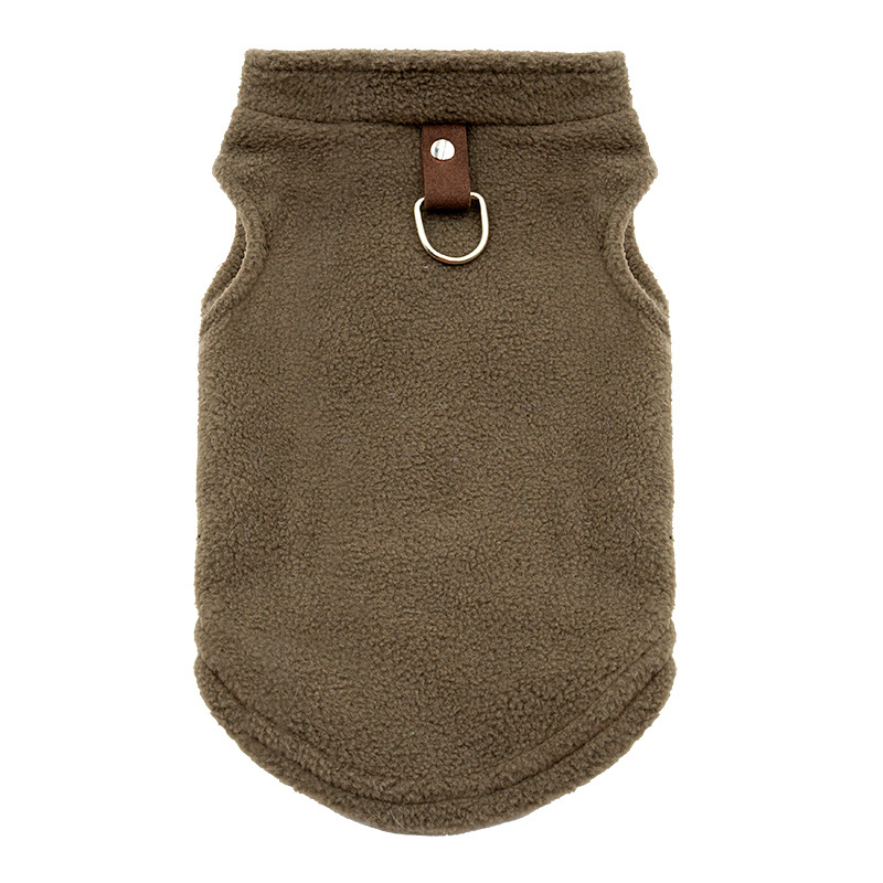 Polar Fleece Vest Coffee