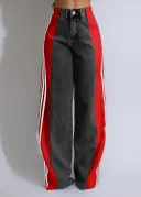 Black Denim Red G0668