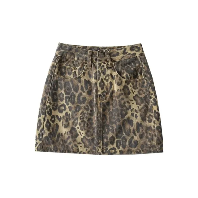 European And American Niche Leopard Print Skirt Leopard - Shop at LoveMi