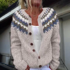 Women's Simple All-match 3D Digital Pattern Printed Sweater - Hnzmy566-2Xl - View 1