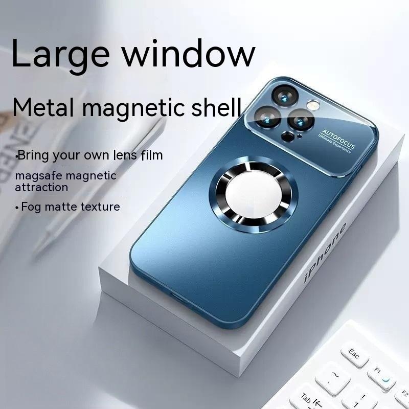 Applicable Large Window Magnetic Suction Phone Case Frosted Without Drop-resistant Protective Cover - Image 10
