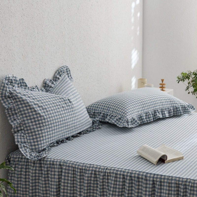 Cotton Pillowcase with Lace Trim, picture 9 of 10