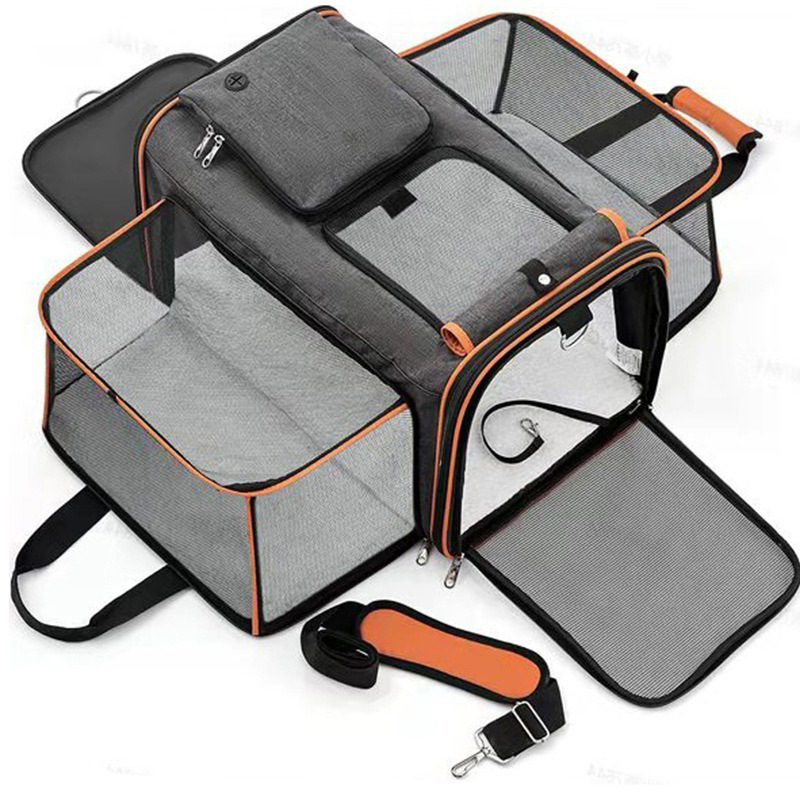 Foldable Cat Carrier Small Dog Car-mounted Cat Travel Bag 3