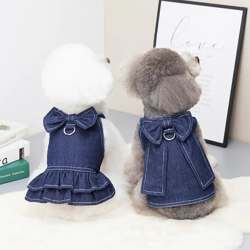 Spring And Summer Pet Clothes Big Bow Tie