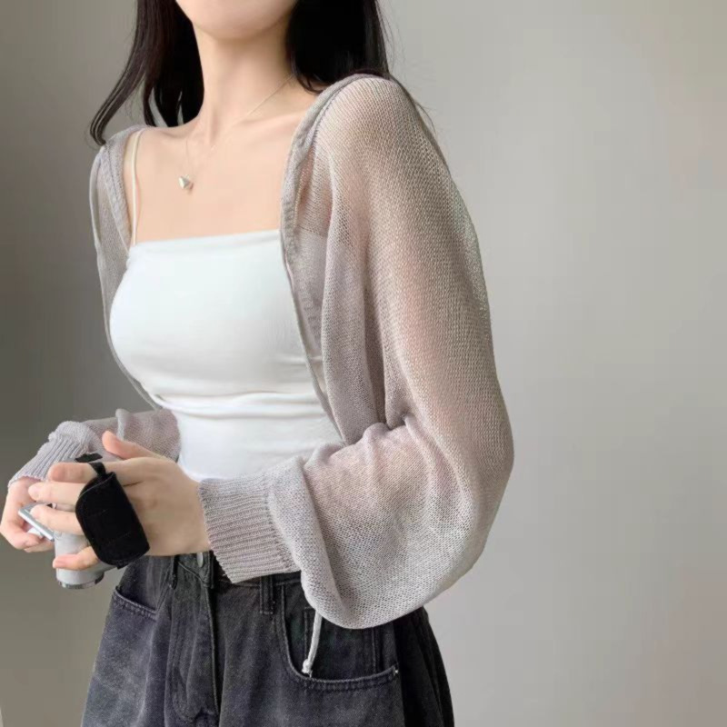 Women's Thin Suspender Skirt Shawl Air Conditioning Shirt