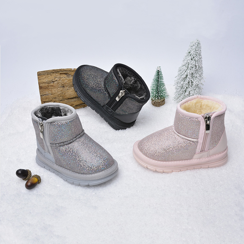 Children's Winter New Velcro Plus Velvet Snow Boots — foto 8