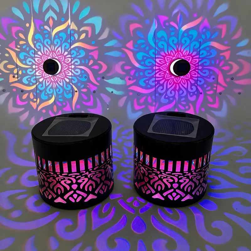 Mandala Wrought-iron Waterproof Solar Wall Lamp For Courtyard Landscapes