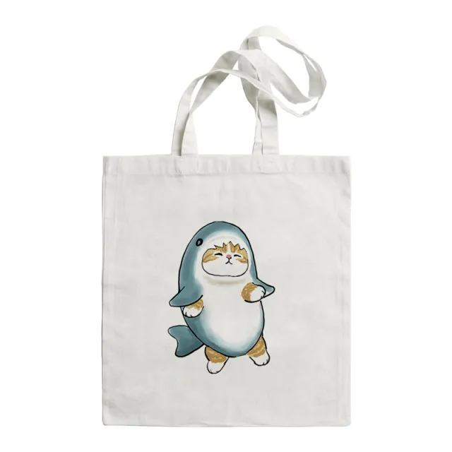 Shark Cat Printed Canvas Bag Shoulder Std1690J - Shop at LoveMi