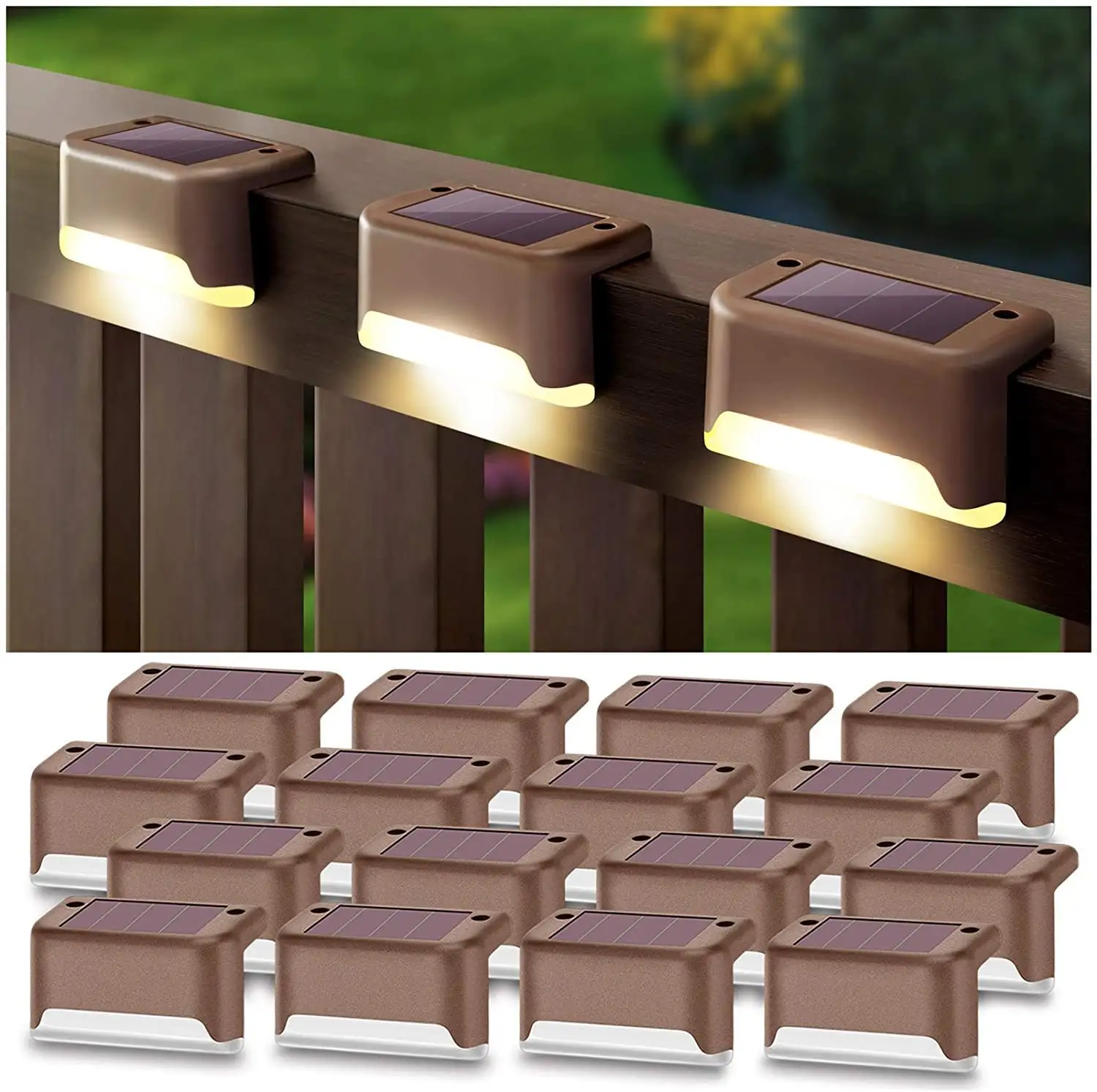 Solar Step Light Outdoor Garden Night LED