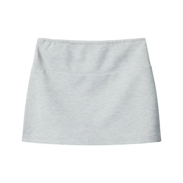 Split Culottes Hip Skirt For Women Flower Gray - Shop at LoveMi
