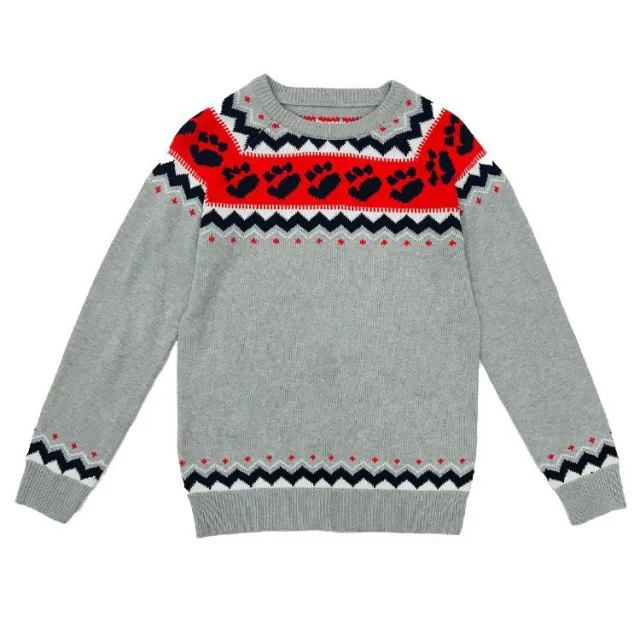 Women's Fashion Round Neck Multicolor Loose Leisure Pullover Knitwear Sweater Hand Shaped Brush - Shop at LoveMi