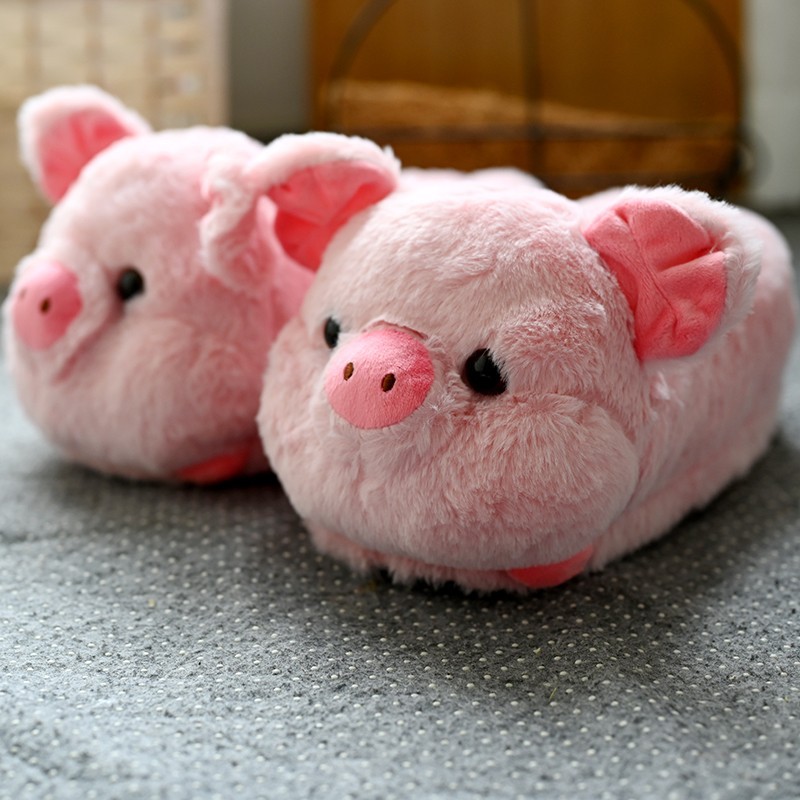 Pink Pig Cotton Shoes