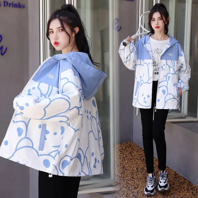 Autumn Jackets For High School Girls And Middle School Students Light Blue - Shop at LoveMi