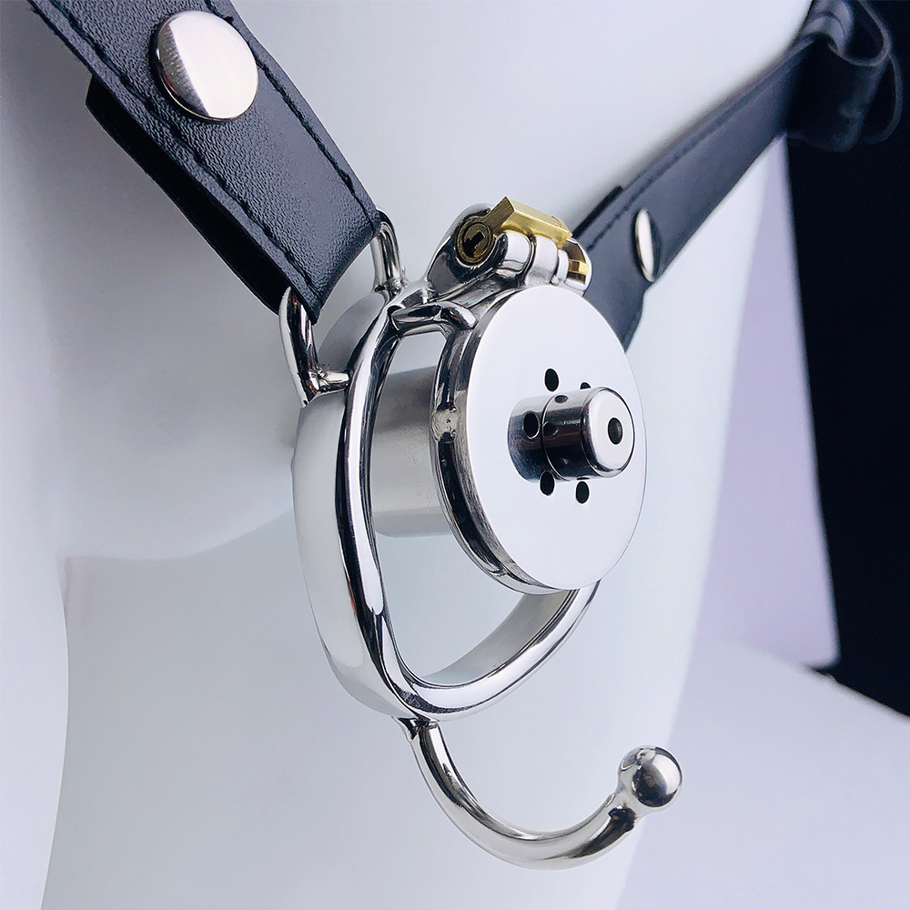 Arc Ring Wear Suit Single And Double Stainless Steel Negative Series Men's Chastity Lock 23