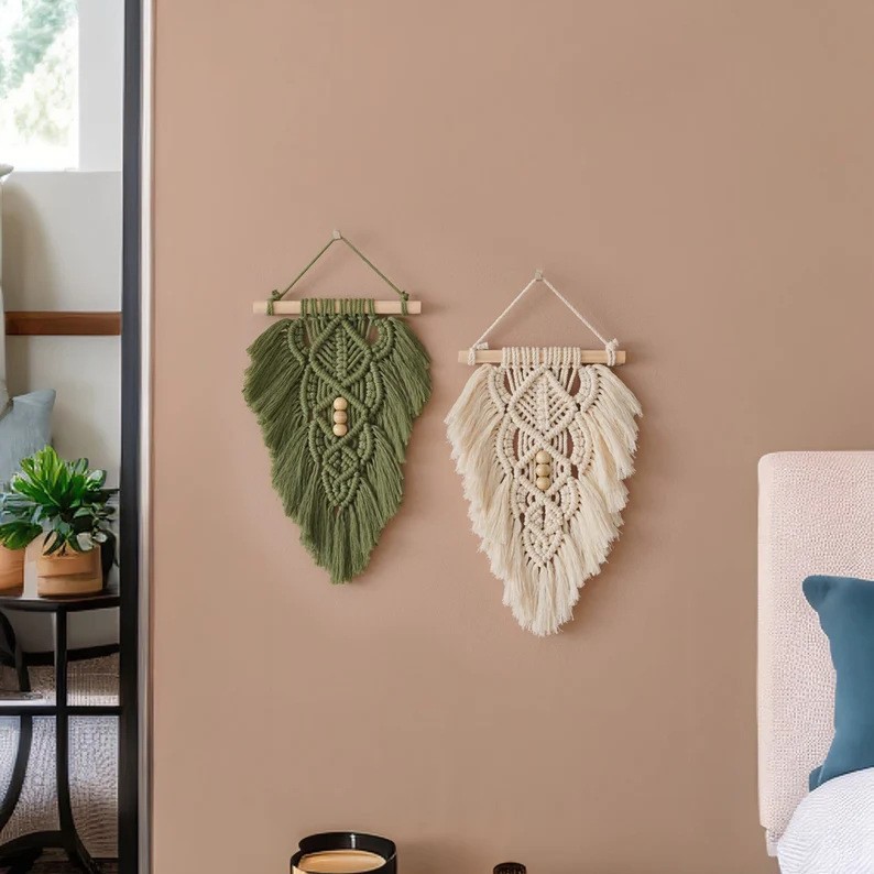 Nordic Room Bedroom Wall Feather Ornaments