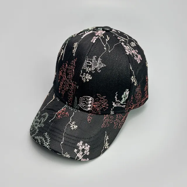 Printed Antique Baseball Cap For Women Black - Shop at LoveMi