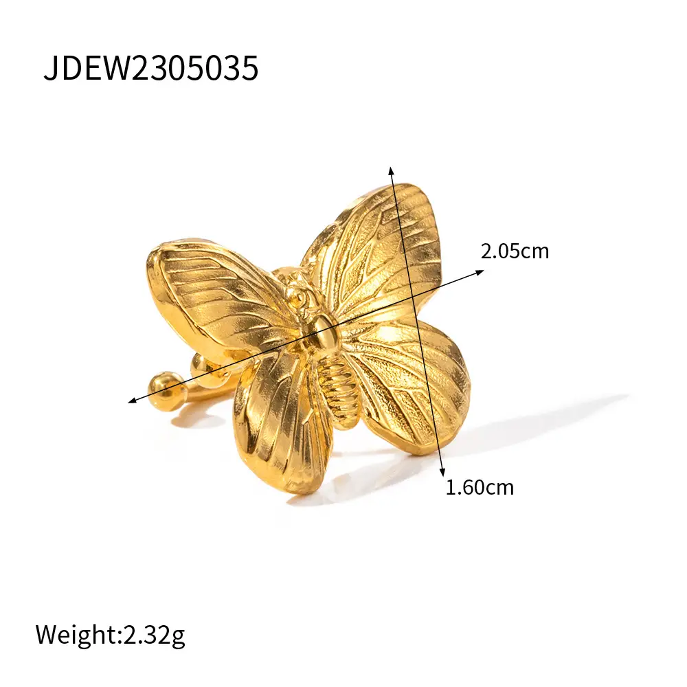 Butterfly Necklace Golden Suit Ornament