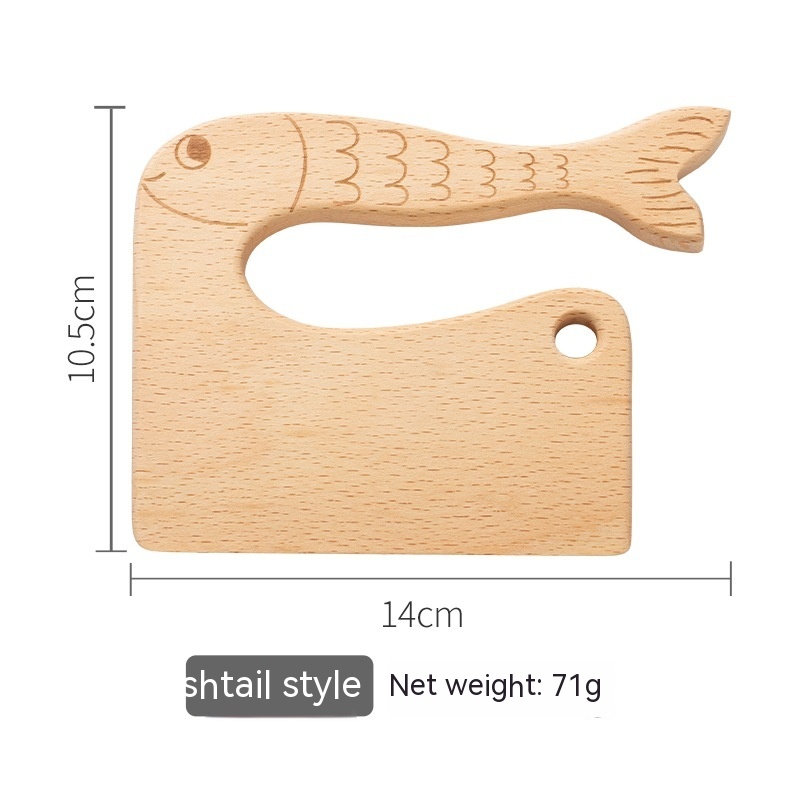 Fishtail Children Wood Knife