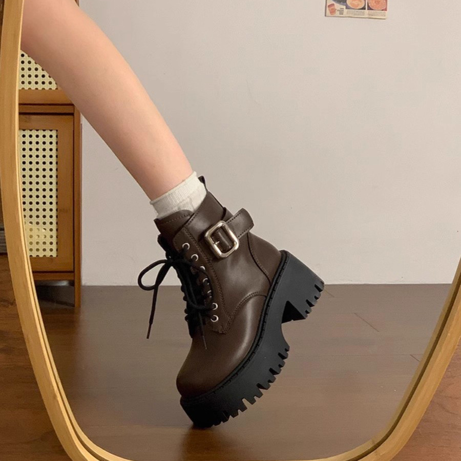 Lace-Up Ankle Boots