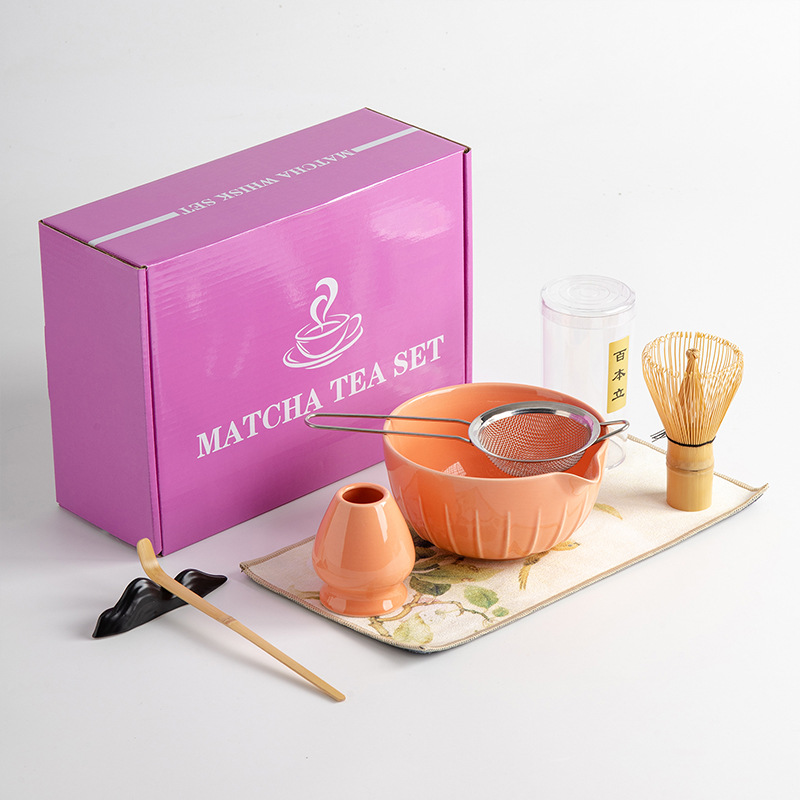 Matcha 7-piece Tea Set Suit Tea Whisk Matcha Bowl (Blind