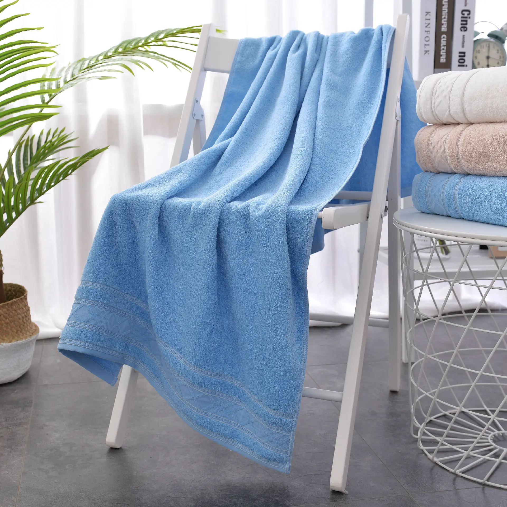 Pure Bath Towel Cotton Thickened Large Size