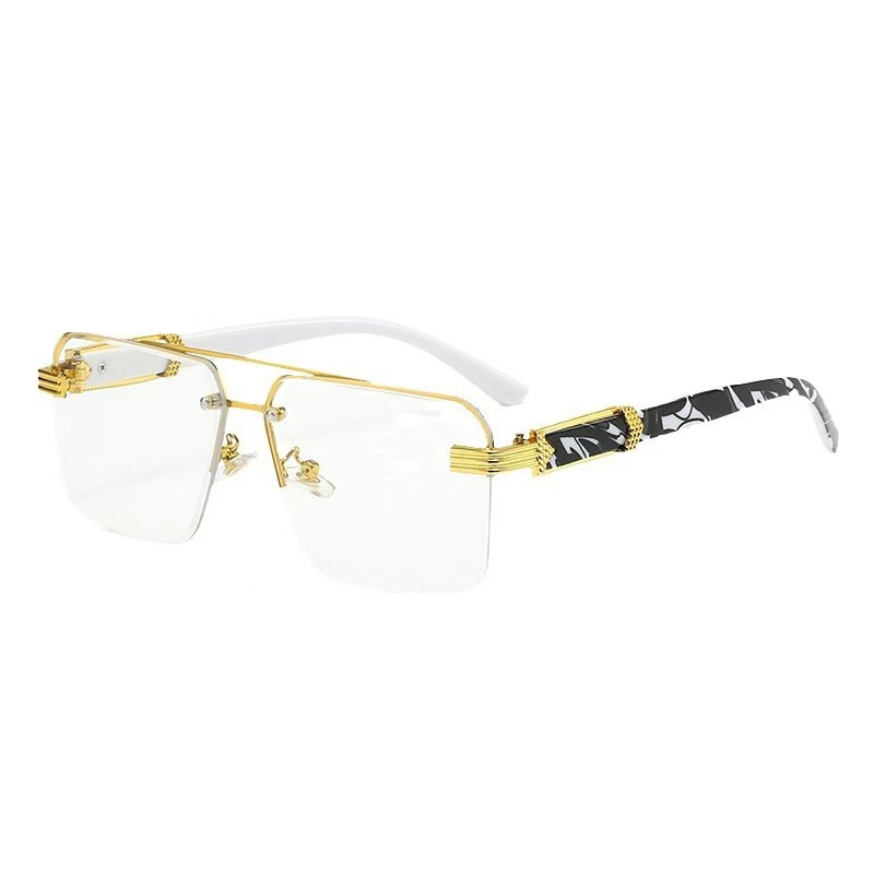 Half Frame Large Frame Diamond Mirror Leg Bag Flower Trendy Men And Women