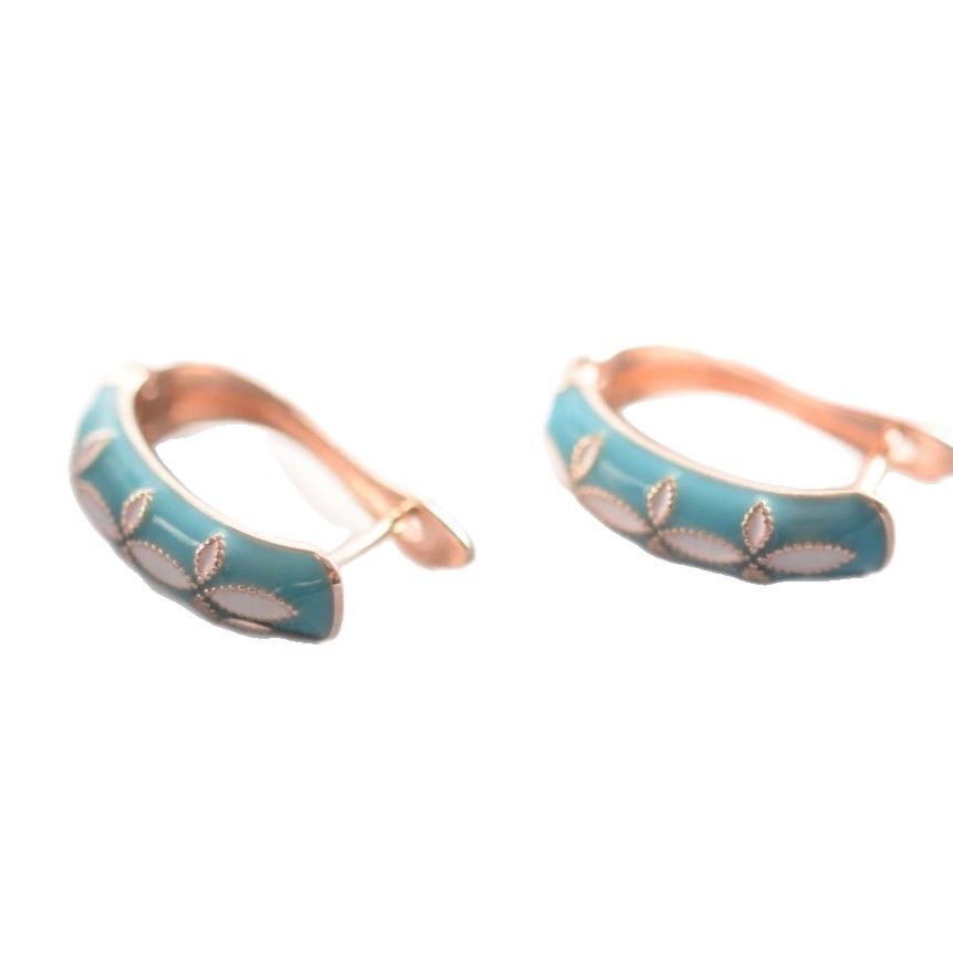 Fashionable Flower-patterned Earrings For Women