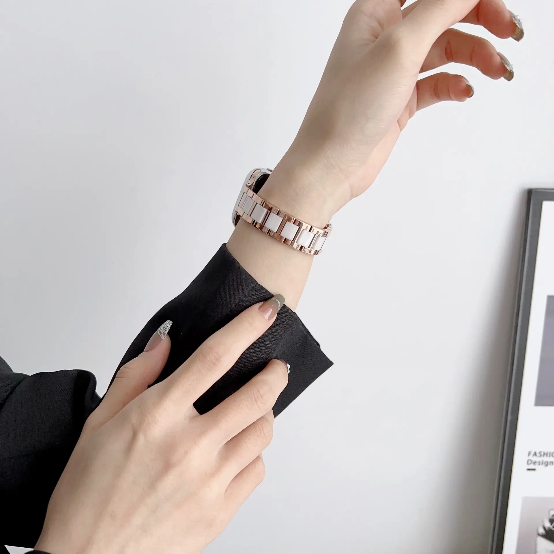Stainless Steel Ceramic Watch Band