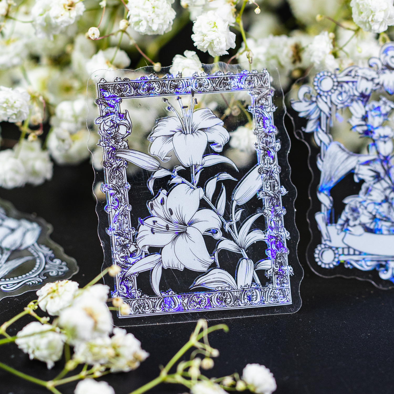 Flower Broken Dream Baroque Border Journal Decorative Stickers - Image 21