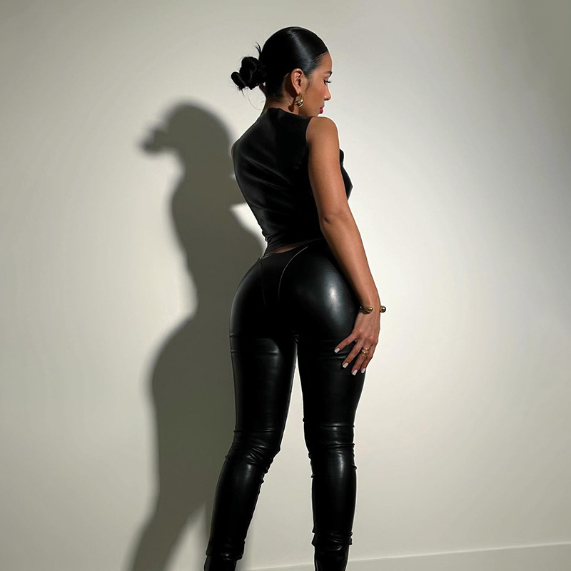 Women's Clothing Fashion Street Round Neck Suit