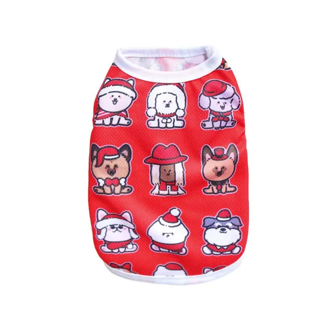 Christmas Limited Edition Cat And Dog Clothing Vest For Small Pete Short Style Non Shedding Red Small Animal - Shop at LoveMi